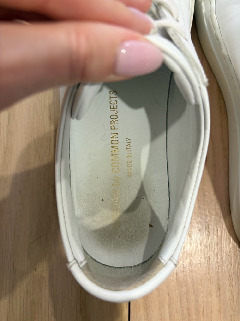 Common Projects Original Achilles White Low-Top Leather Sneakers - Picture 6 of 11